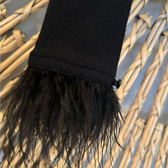 Aqua feather cuff cardigan - Picture 5 of 6